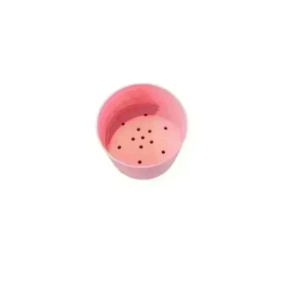 NEW 3D Printed Short Round Plant/Flower Pot with Drainage Tray in Pink - Picture 6 of 6